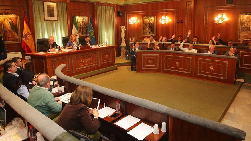 Imagen del pleno en el Ayuntamiento marbellí.