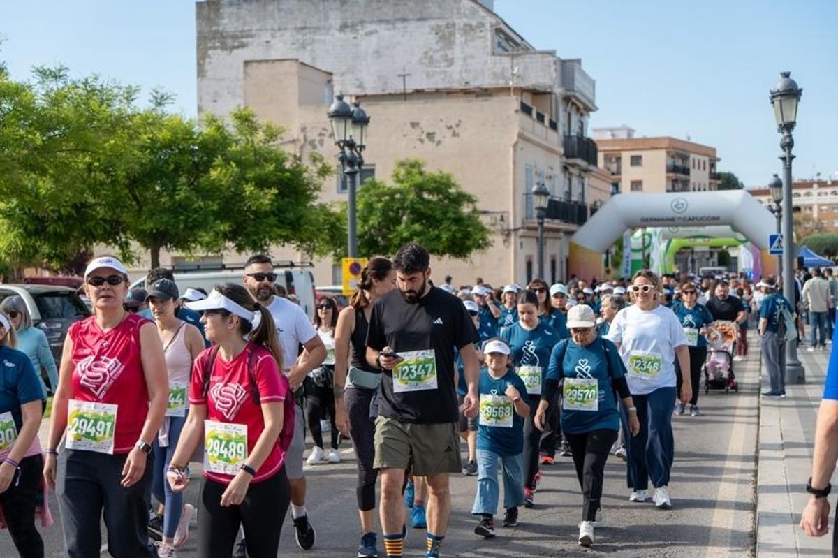 Los participantes de la carrera.