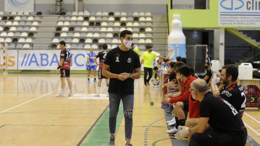 Pablo Cacheda en un partido anterior en el Arena.