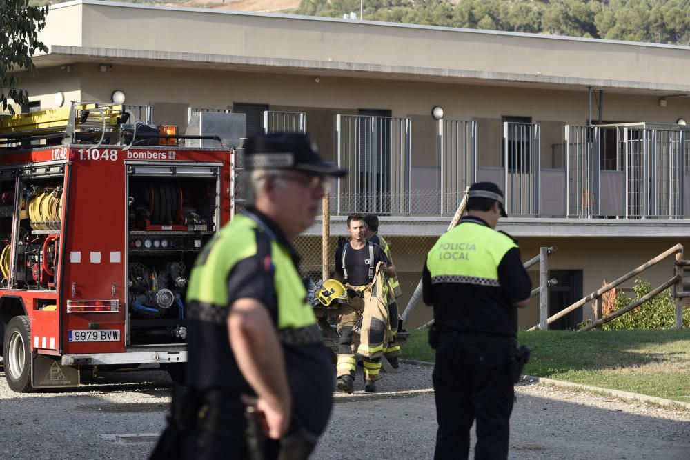 Ensurt a la residència d''Ampans als Comtals per un incendi