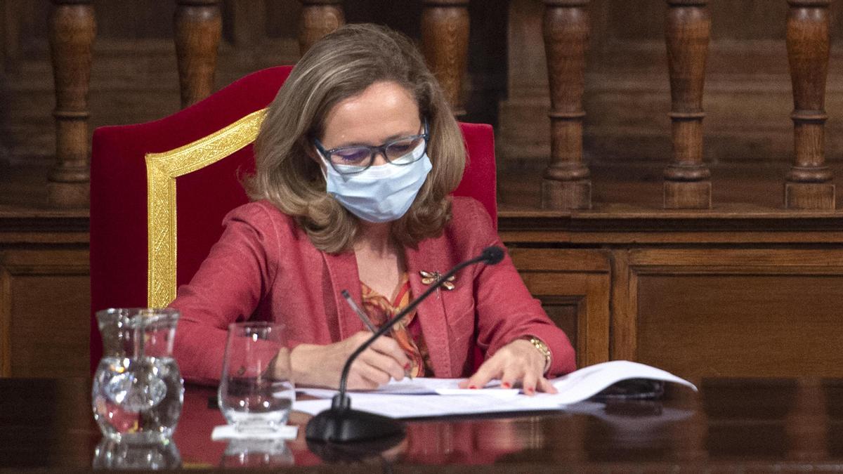 La vicepresidenta segunda del Gobierno y ministra de Asuntos Económicos, Nadia Calviño.