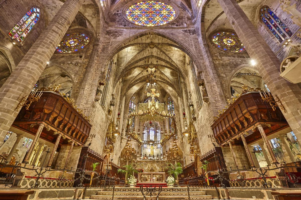 Interior de la Catedral de Palma de Mallorca