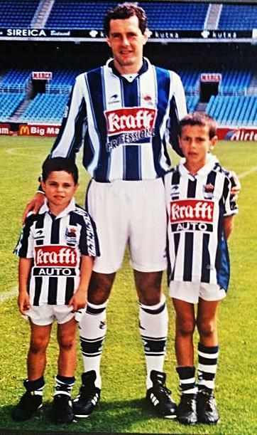 Luca, Miguel Fuentes y Marco Sangalli, en Anoeta.