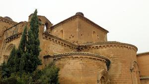 Vista exterior del monasterio de Sijena, en Aragón.