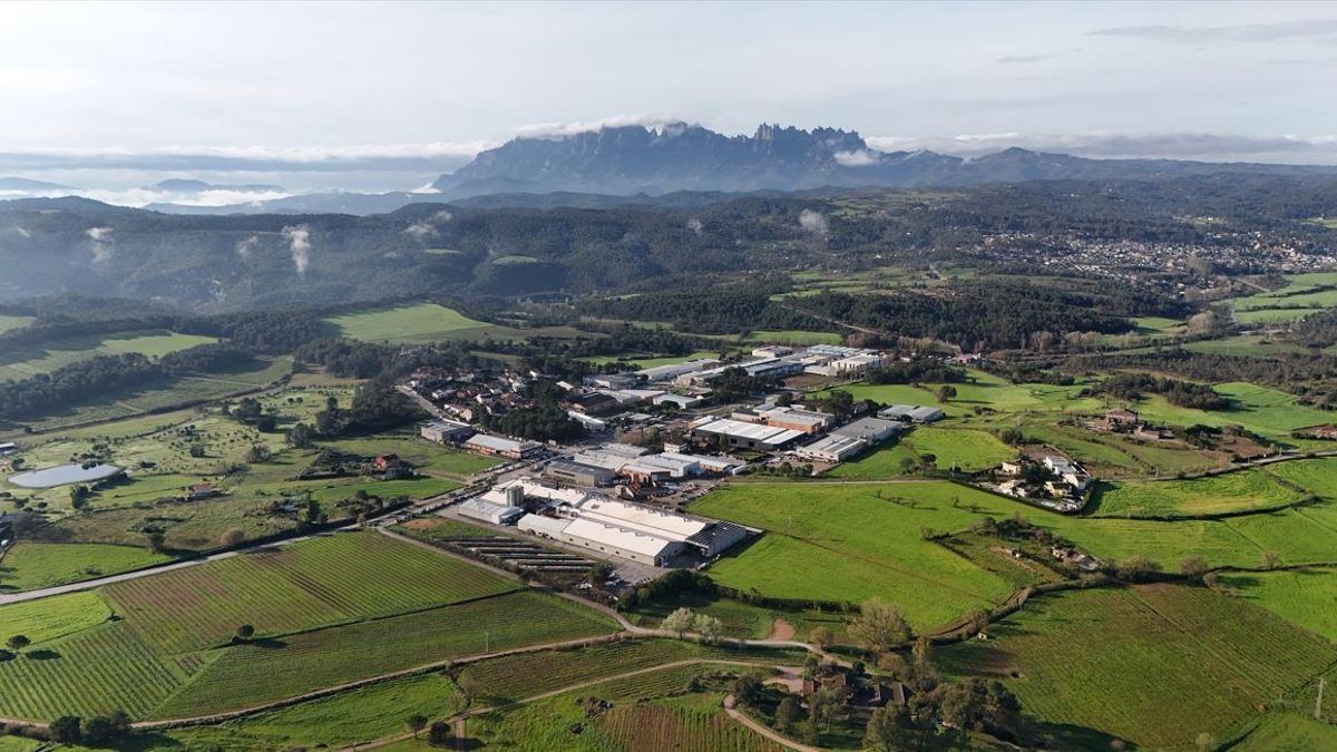 Vista general del polígon industrial de Salelles