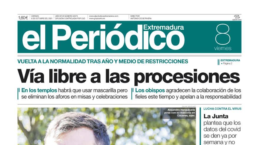 Consulta la portada correspondiente al día 8 de octubre del 2021