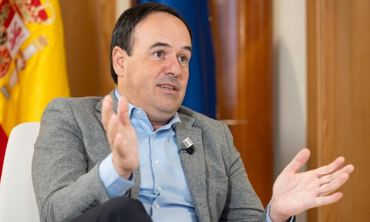 Juanfran Pérez Llorca, en un momento de la entrevista.