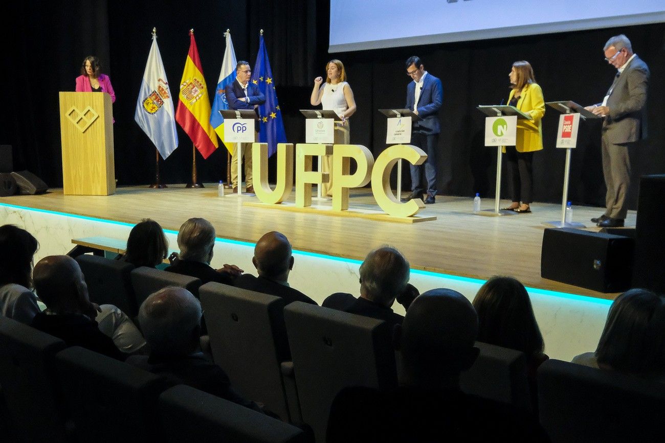 Debate de los candidatos de diferentes partidos al Parlamento de Canarias por Gran Canaria