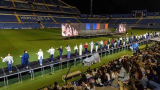 Las candidatas a Bellea del Foc ensayan en el Rico Pérez