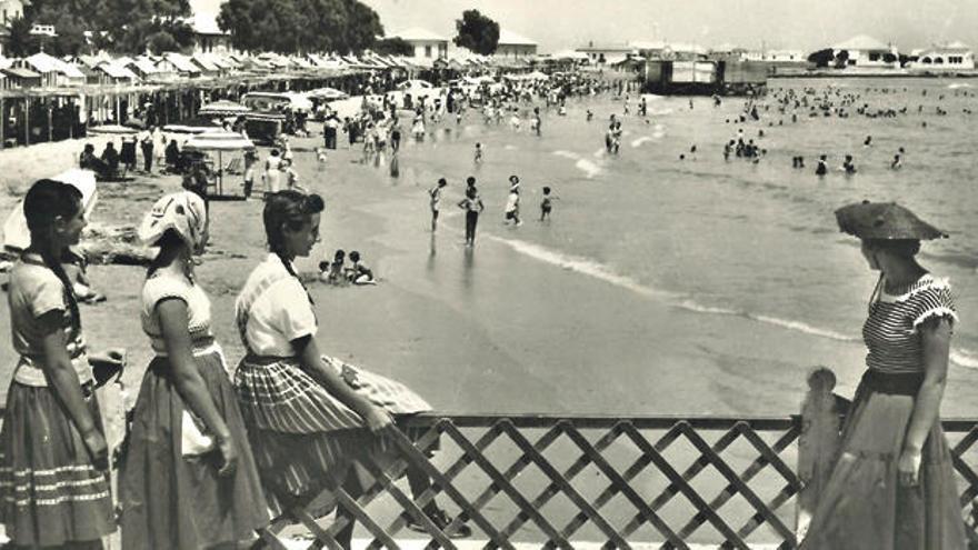 Playa del Cura a finales de los años 40