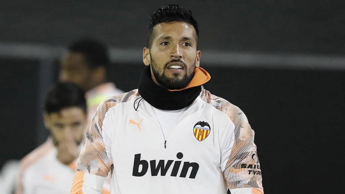 Ezequiel Garay, durante su etapa en el Valencia