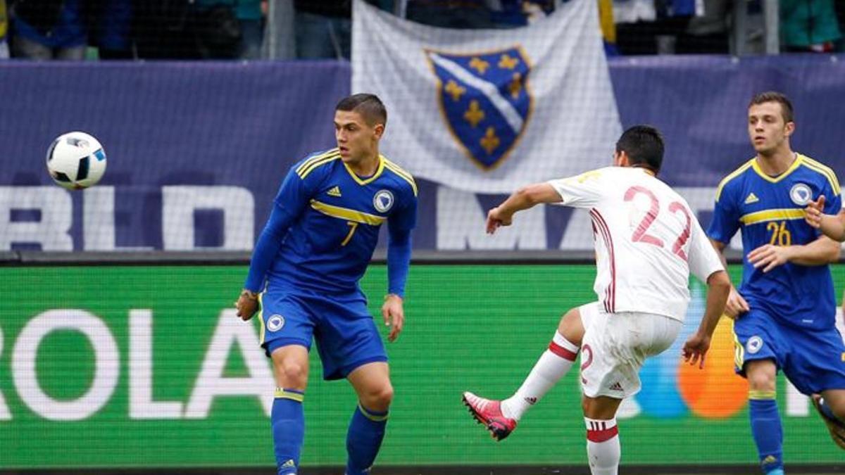 Nolito marcó un golazo con España