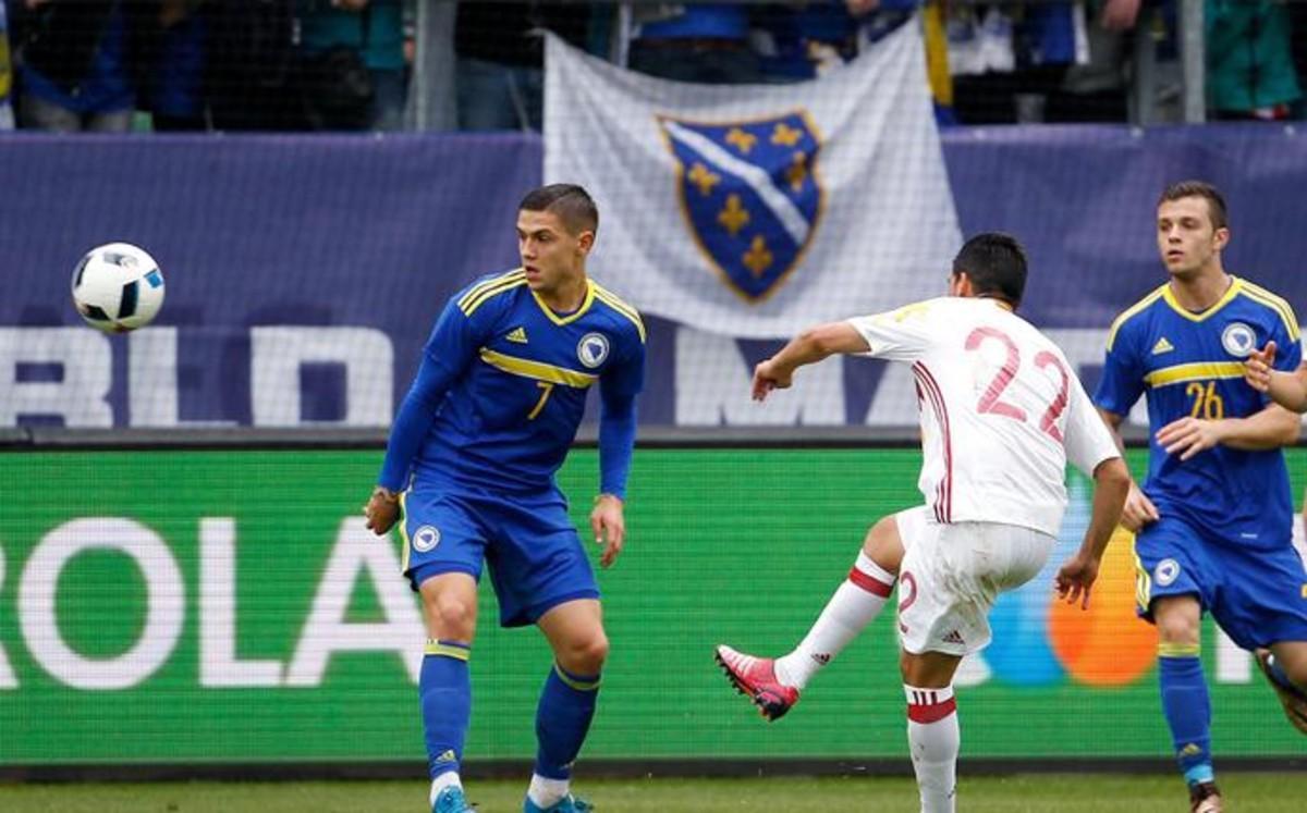 Nolito marcó un golazo con España