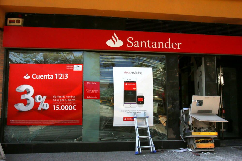 Robo en el Banco Santander de Juan Sebastián Elcano