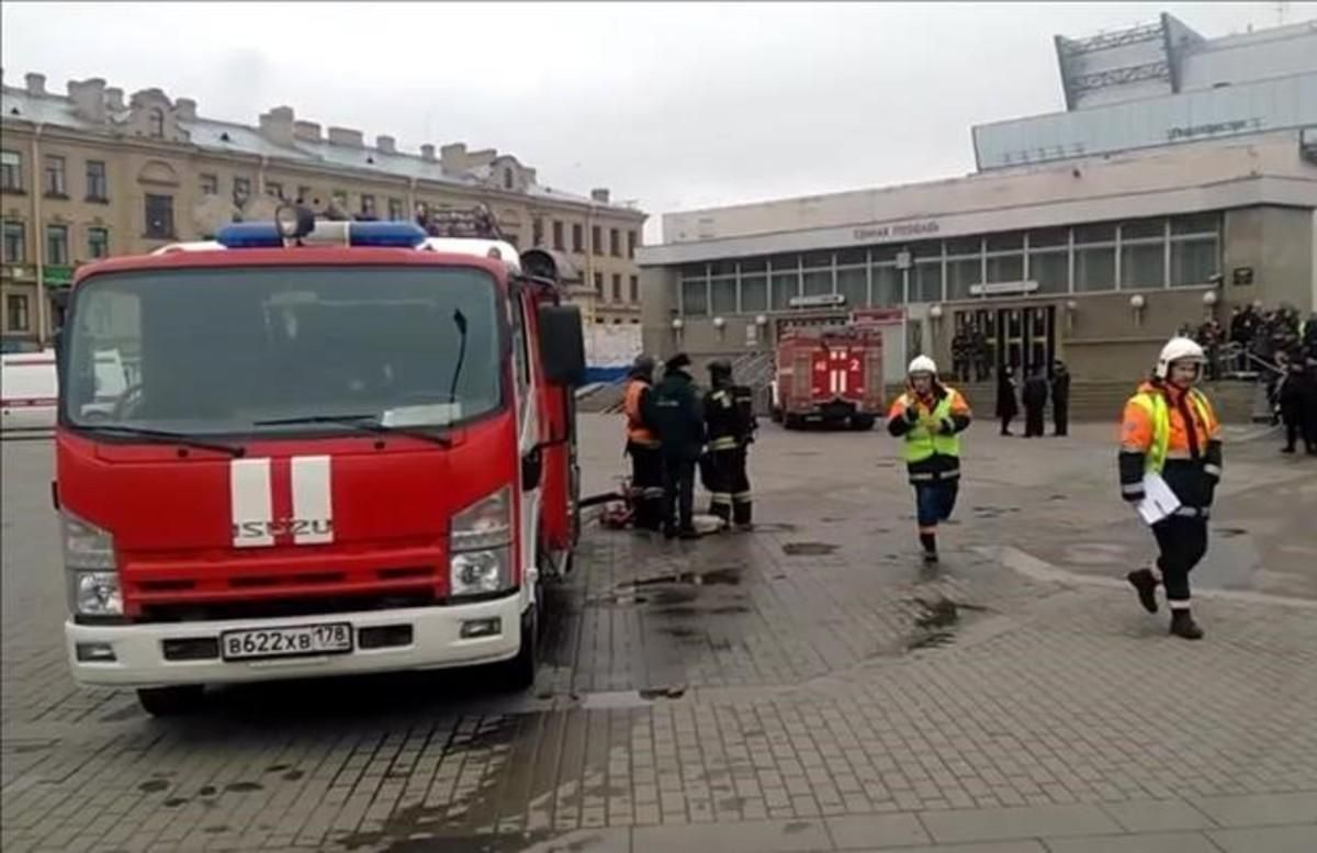 Las imágenes de la explosión en el metro de San Petersburgo