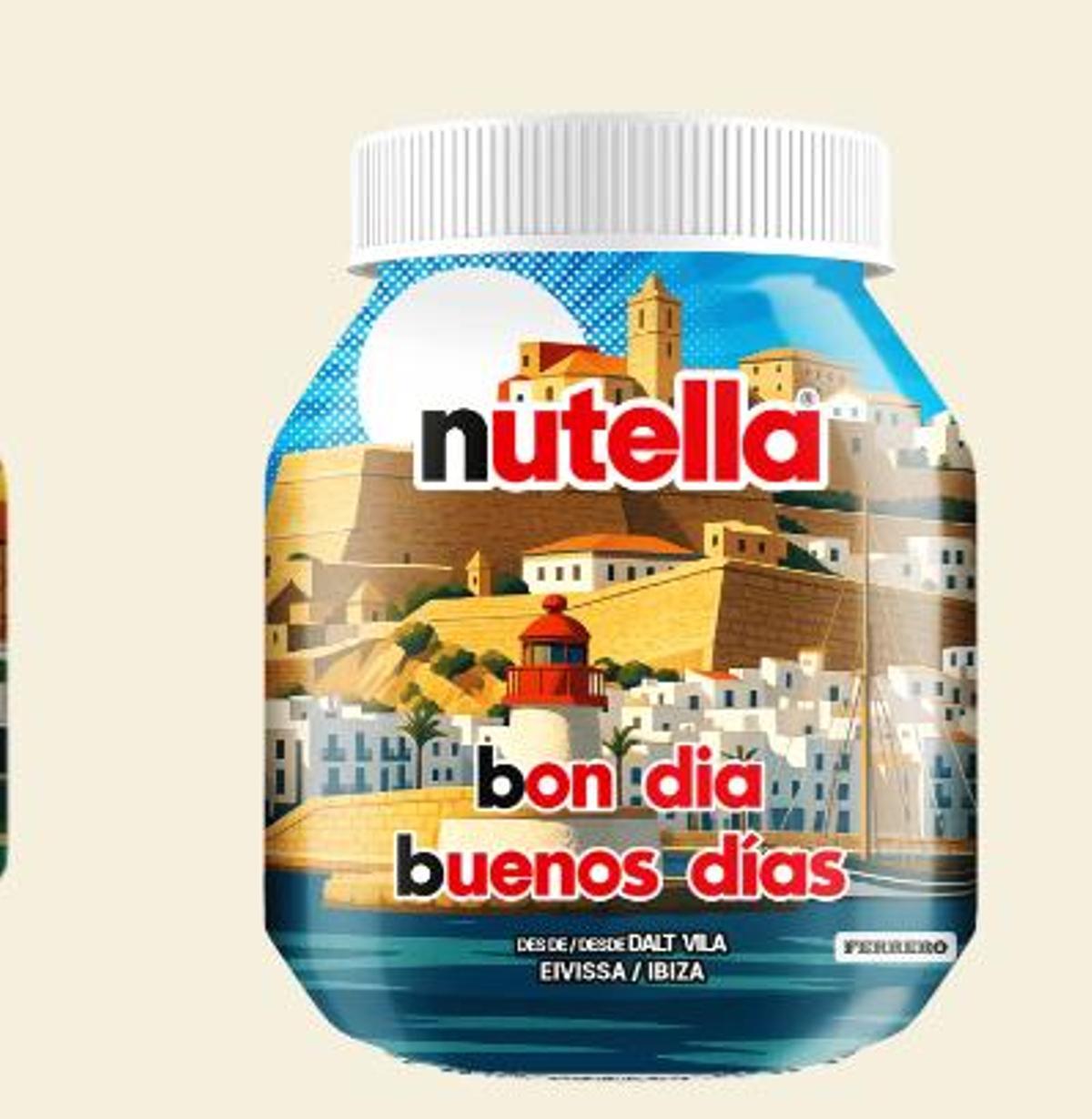 El bote de Nutella inspirado en Ibiza