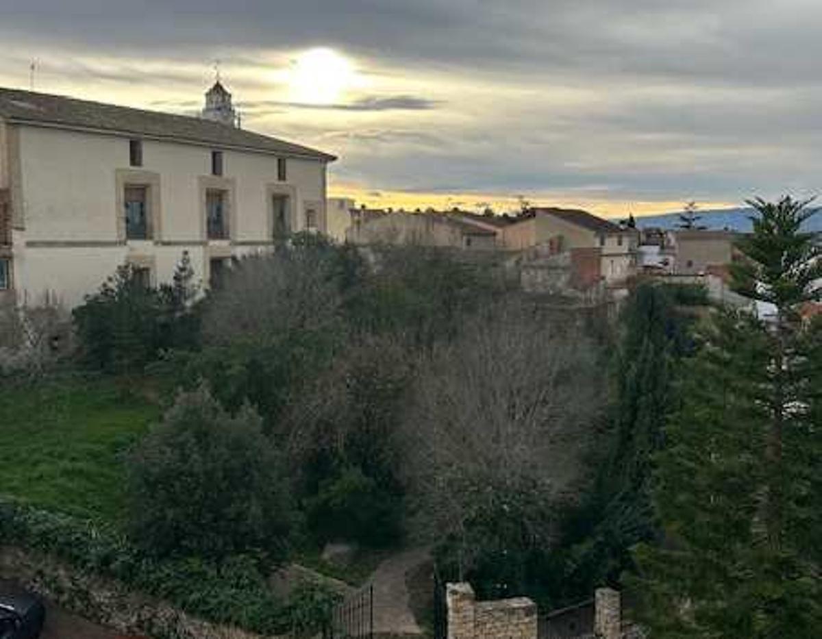 Jardín y parte trasera del Palau del Marqués de Sant Josep de Otos, que albergará el anfiteatro.