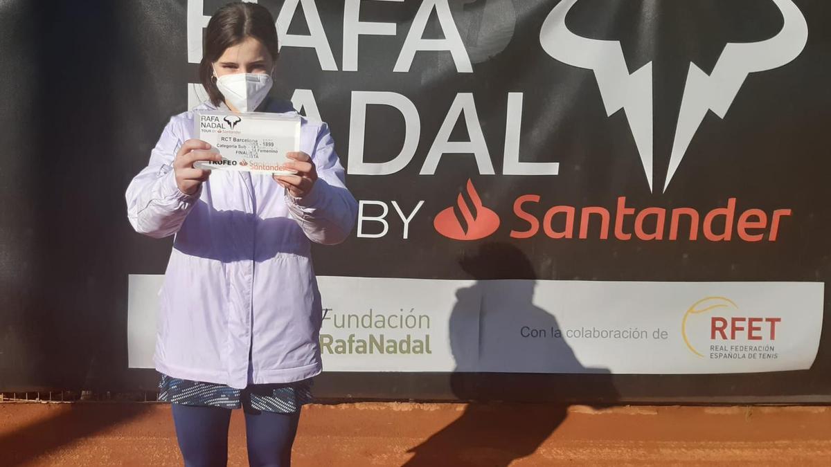 Eugenia Menéndez durante el torneo de Rafa Nadal