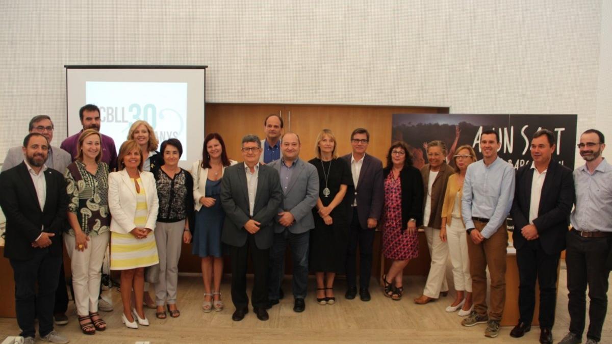 Representantes del Consejo de la FP del Baix Llobregat en el acto de constitución de este miércoles