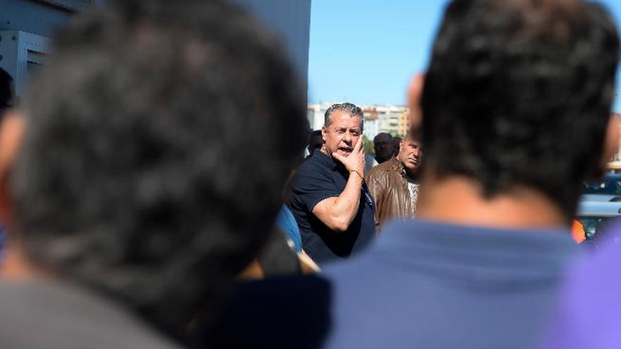 Miguel Rodríguez, durante la asamblea celebrada esta tarde.