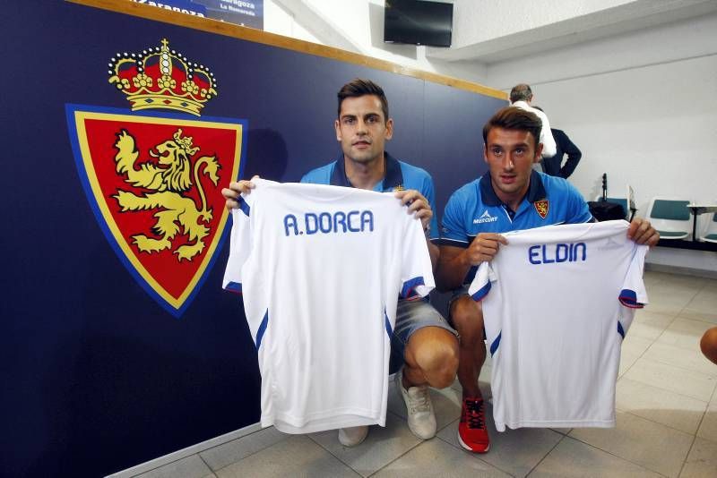 Presentación de Eldin y Dorca como nuevos jugadores del Real Zaragoza