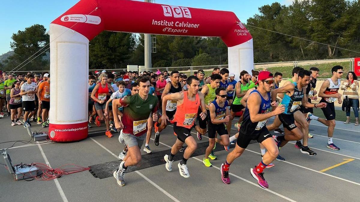 atletismo. San Silvestre. Salida de la Sant Silvestre de Calvià