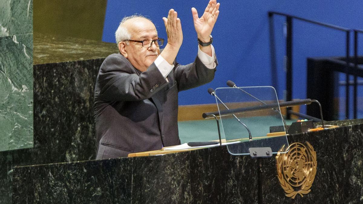 L'Observador permanent de Palestina a l'ONU, Ryad Mansour