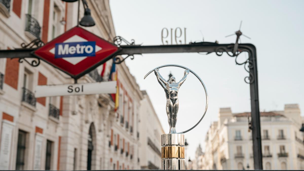 La estatuilla de los Laureus, en Madrid