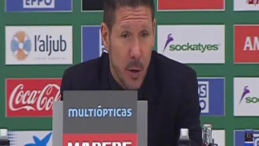 Simeone: "Tenemos un plantel que interpreta muy bien los partidos"