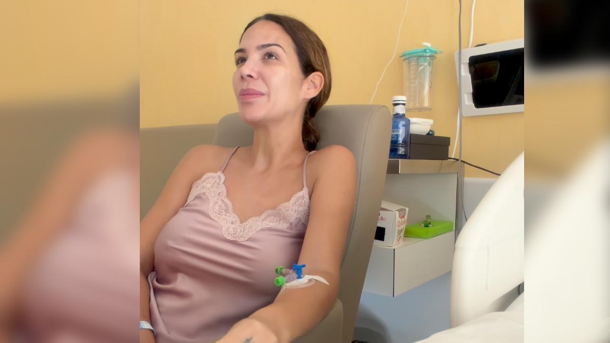 Tamara Gorro durante su ingreso hospitalario