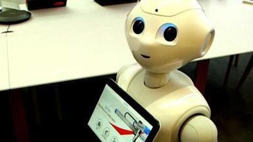 Un robot capaç de fer les tasques de recepcionista.