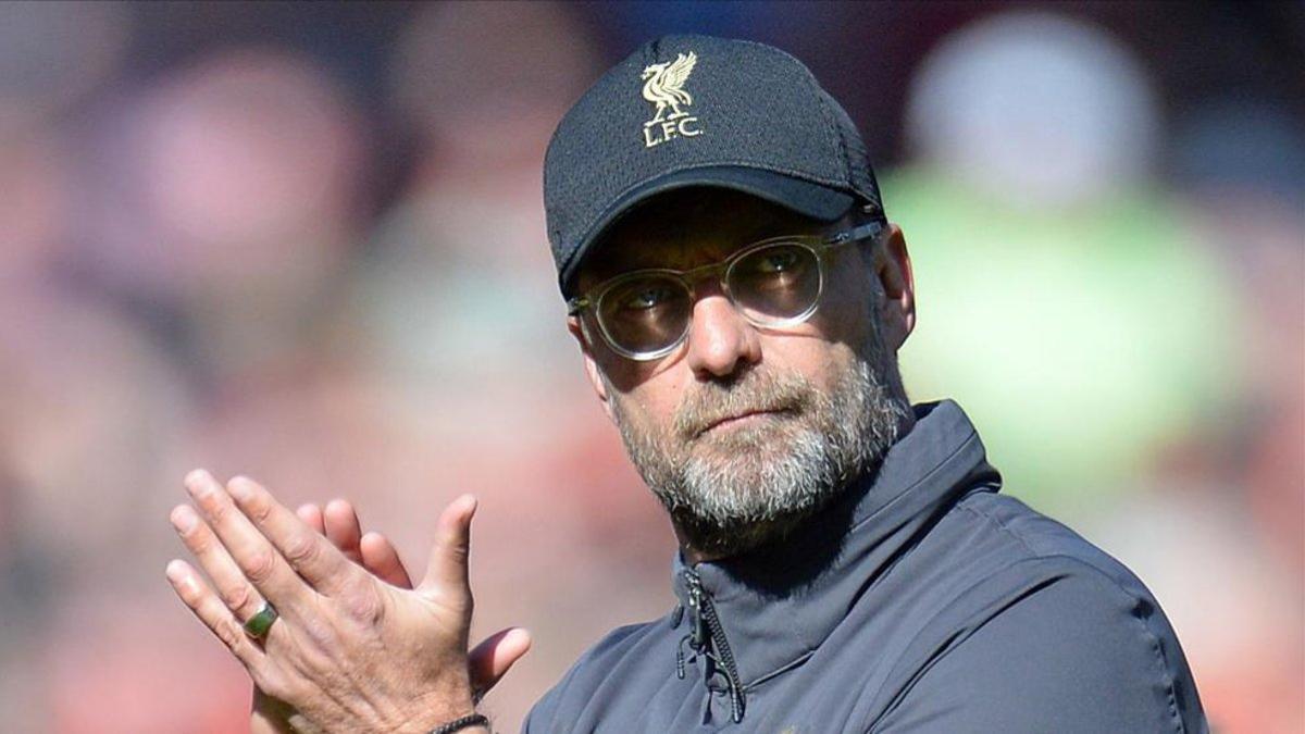 Klopp, concentrado en la final de Champions.