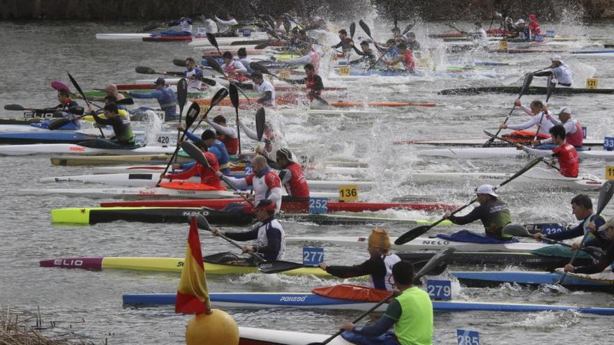 Un momento del campeonato en aguas del Duero.