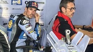 Àlex Márquez repasa con sus telemétricos la vuelta rápida que ha hecho, hoy, en Sachsenring.