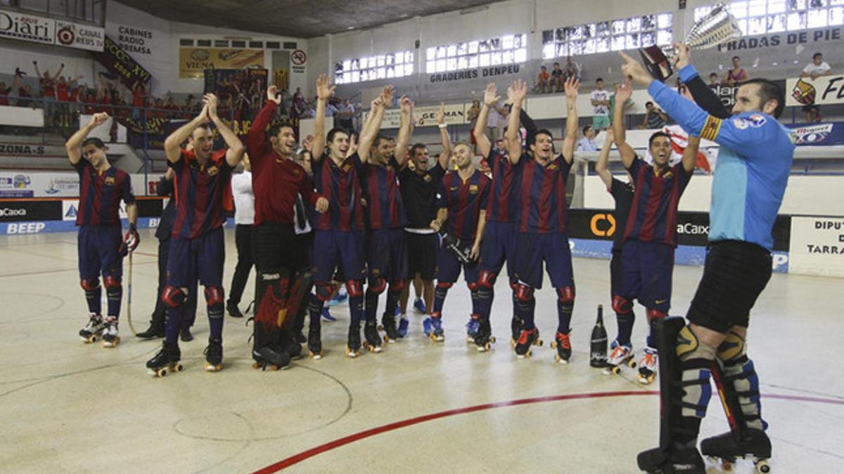 El Barça de hockey patines ya ganó la Supercopa de España