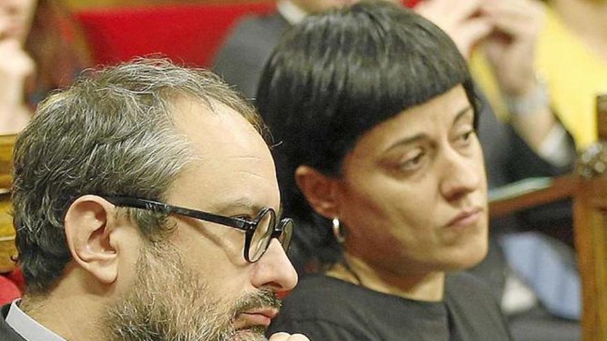 Antonio Baños i Anna Gabriel, al Parlament