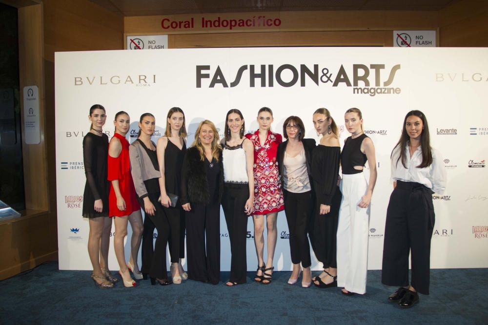 Gala de presentación de la revista Fashion & Arts Magazine en València.