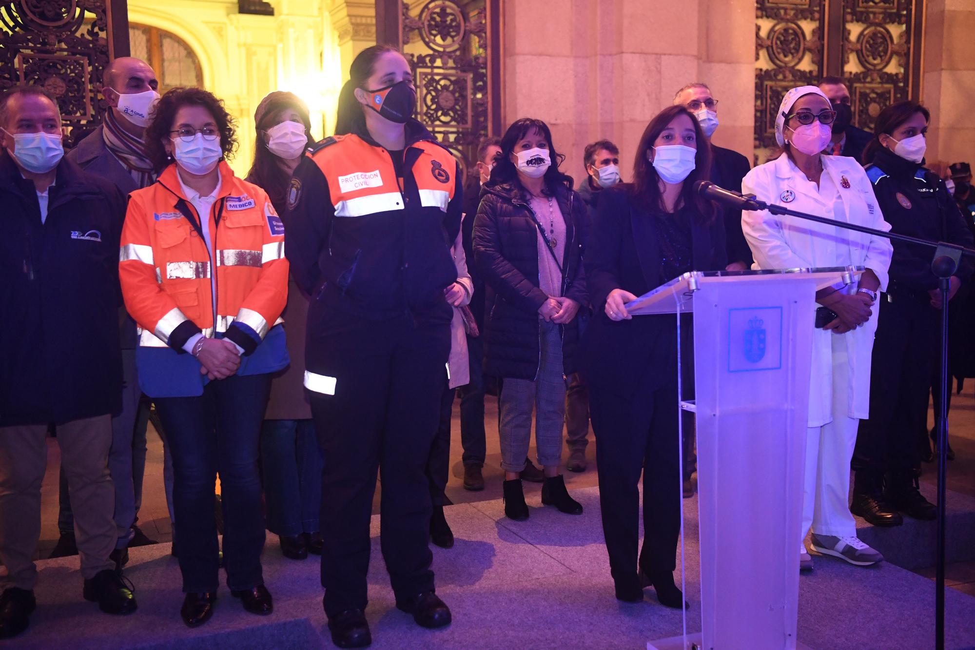 Encendido del alumbrado navideño en A Coruña