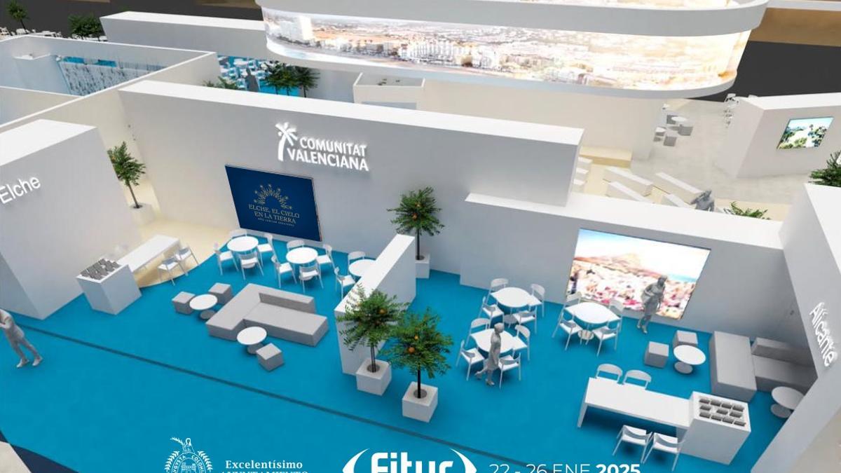 El stand que Elche lleva a la Feria del Turismo de Madrid, Fitur 2025