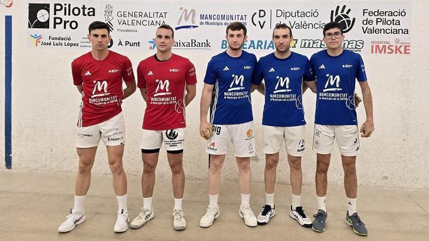 La parella va guanyar al trio en la semifinal de diumenge a Bellreguard