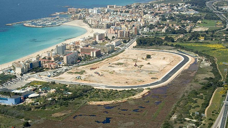 Vista aérea de los terrenos de ses Fontanelles.