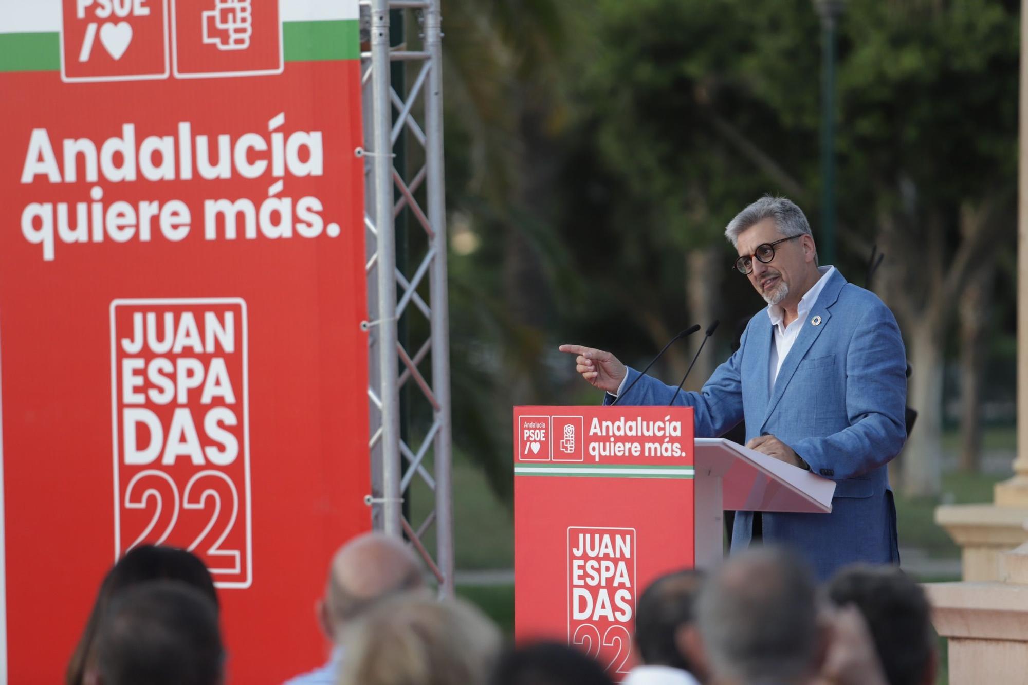 Acto de Juan Espadas, candidato del PSOE a las elecciones andaluzas, en Málaga