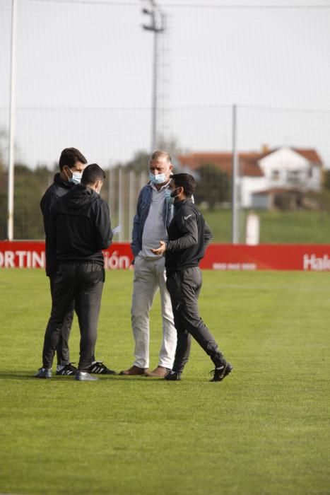 Entrenamiento del Sporting en Mareo.