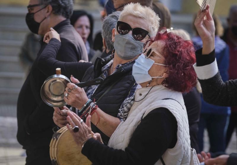 Protesta contra el convenio de vertidos en Los Silos