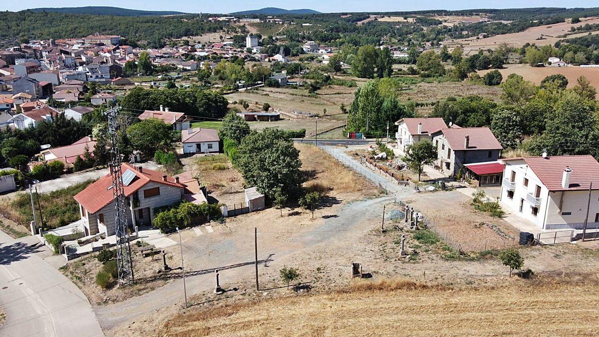 Vista aérea del terreno del Calvario ahora recuperado por el Ayuntamiento. | Ch. S.