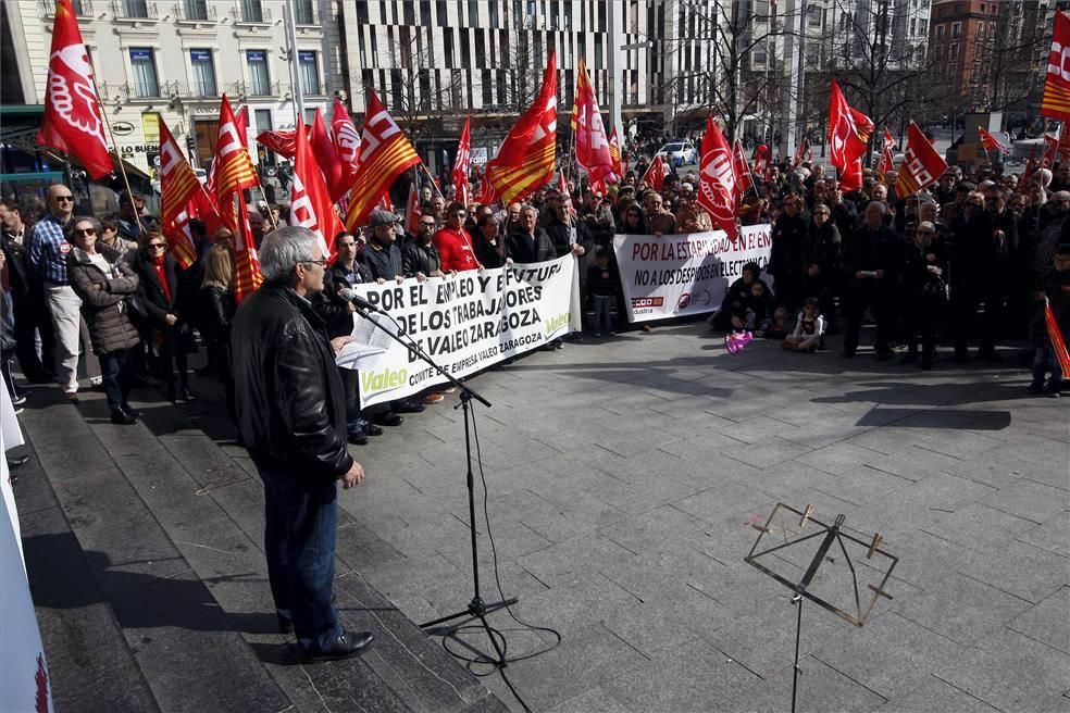 Protesta en Zaragoza contra la caída de los salarios