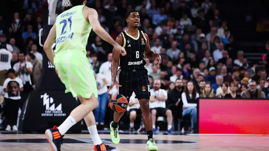 Theo Maledon castigó a la defensa azulgrana en el partido de Euroliga