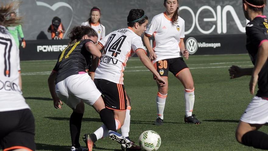 El partido fue un monólogo de las jugadoras del Valencia CF.