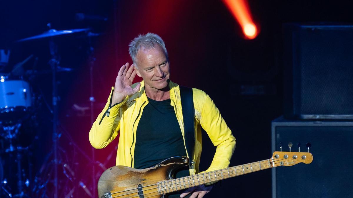 Sting en uno de sus conciertos.