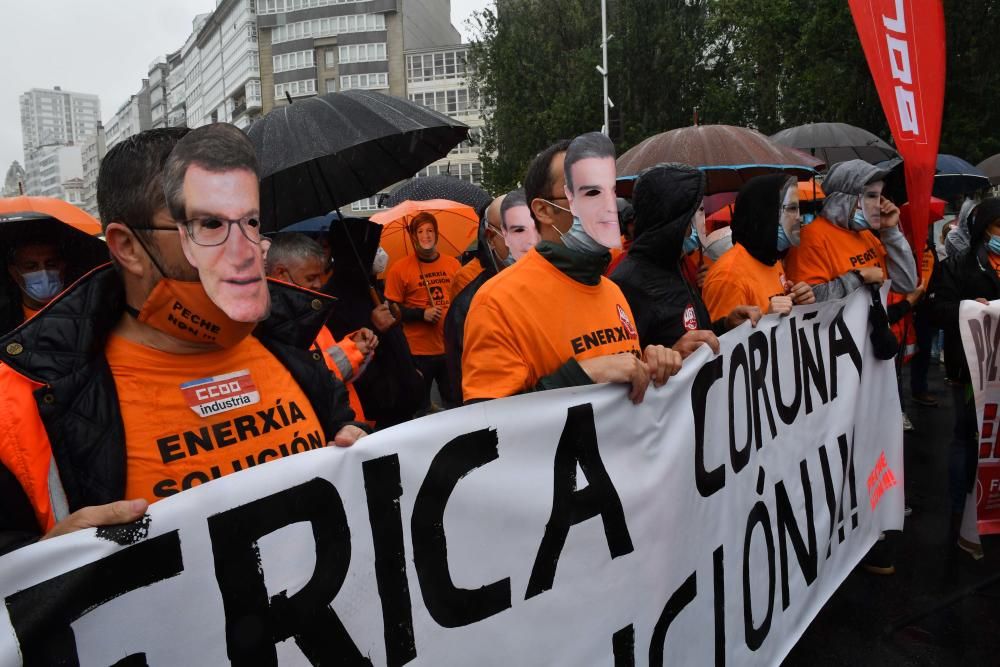 Protesta de los trabajadores de la antigua Alcoa